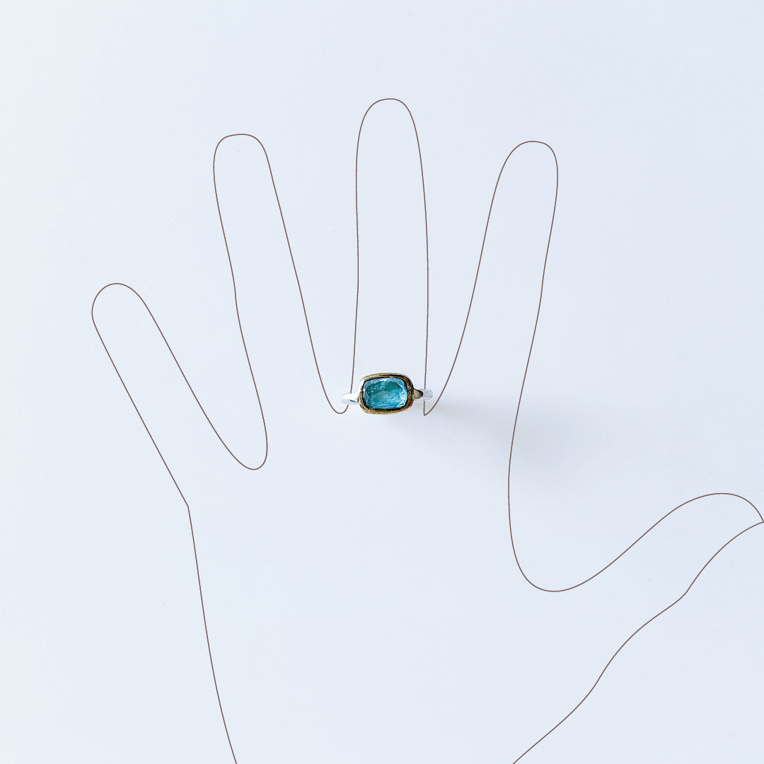 Rose Cut Tourmaline Ring. SOLD OUT