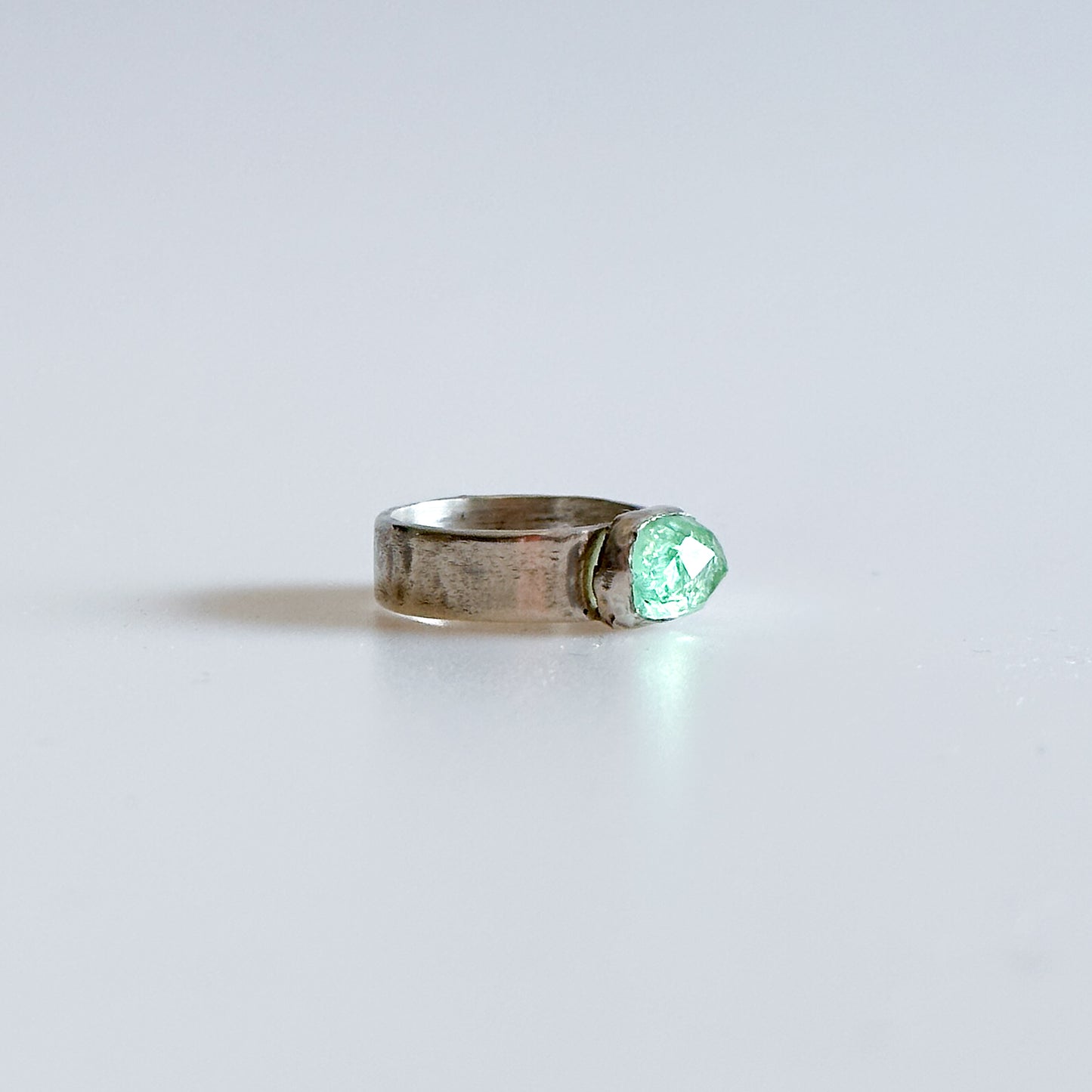 Wide Band Tourmaline Ring