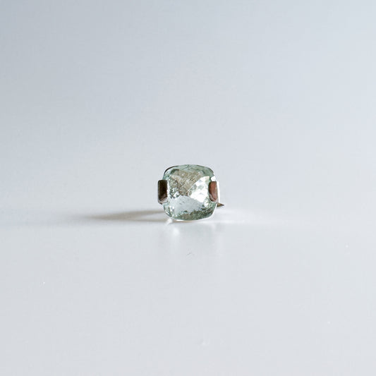 Cushion Cut Aquamarine Ring