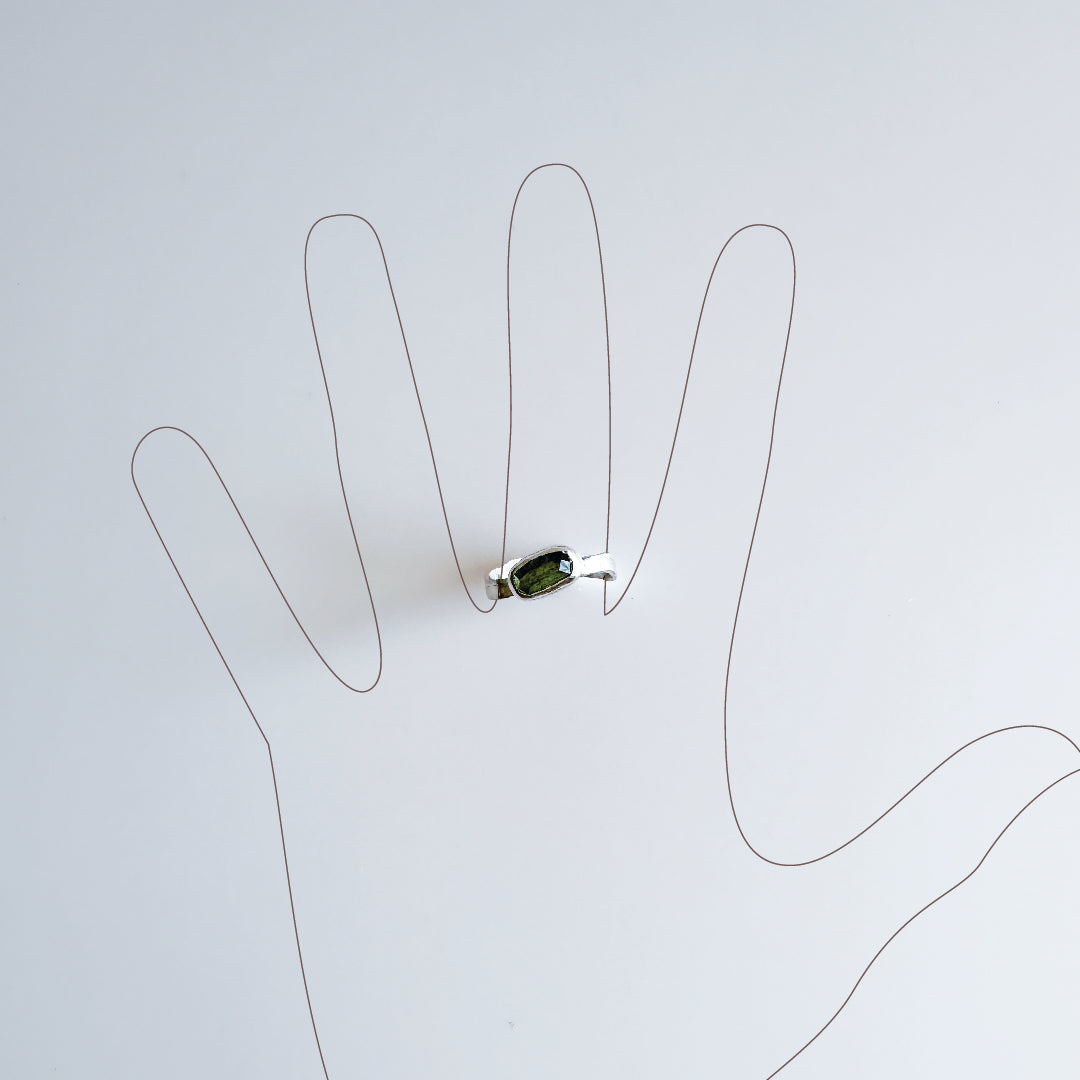 Green Tourmaline Ring